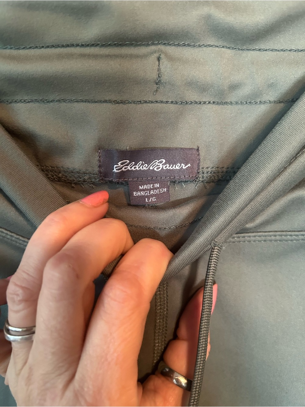 Eddie Bauer Olive Green Cargo Jogger Pants - Picture 2 of 2